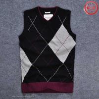 heren abercrombie and fitch v-hals vest-stil truien pattern zwart donkerrood Enschede Shop bwv84528